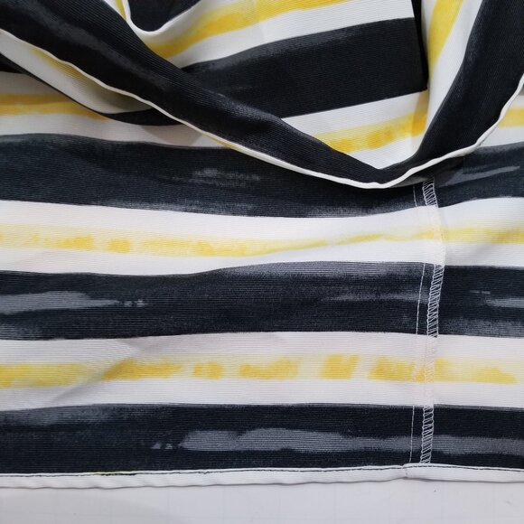 Eva Mendes Flared Skirt, Black & Yellow, size 4 - Picture 9 of 15